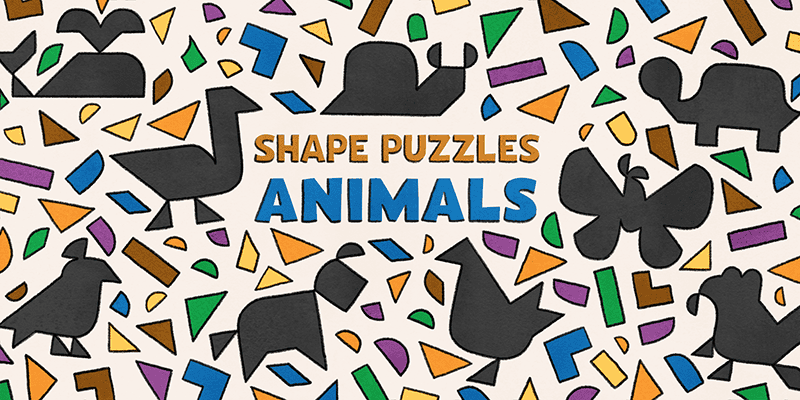 Shape Puzzles: Animals