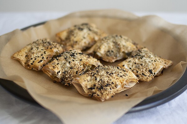 Spinach Packages with Sesame and Za'atar
