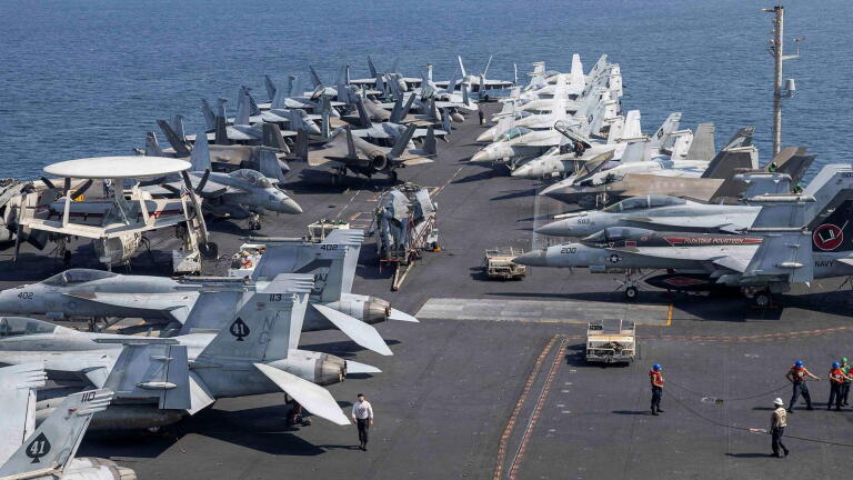 Carrier conditions become symbol of Iran war miscalculation