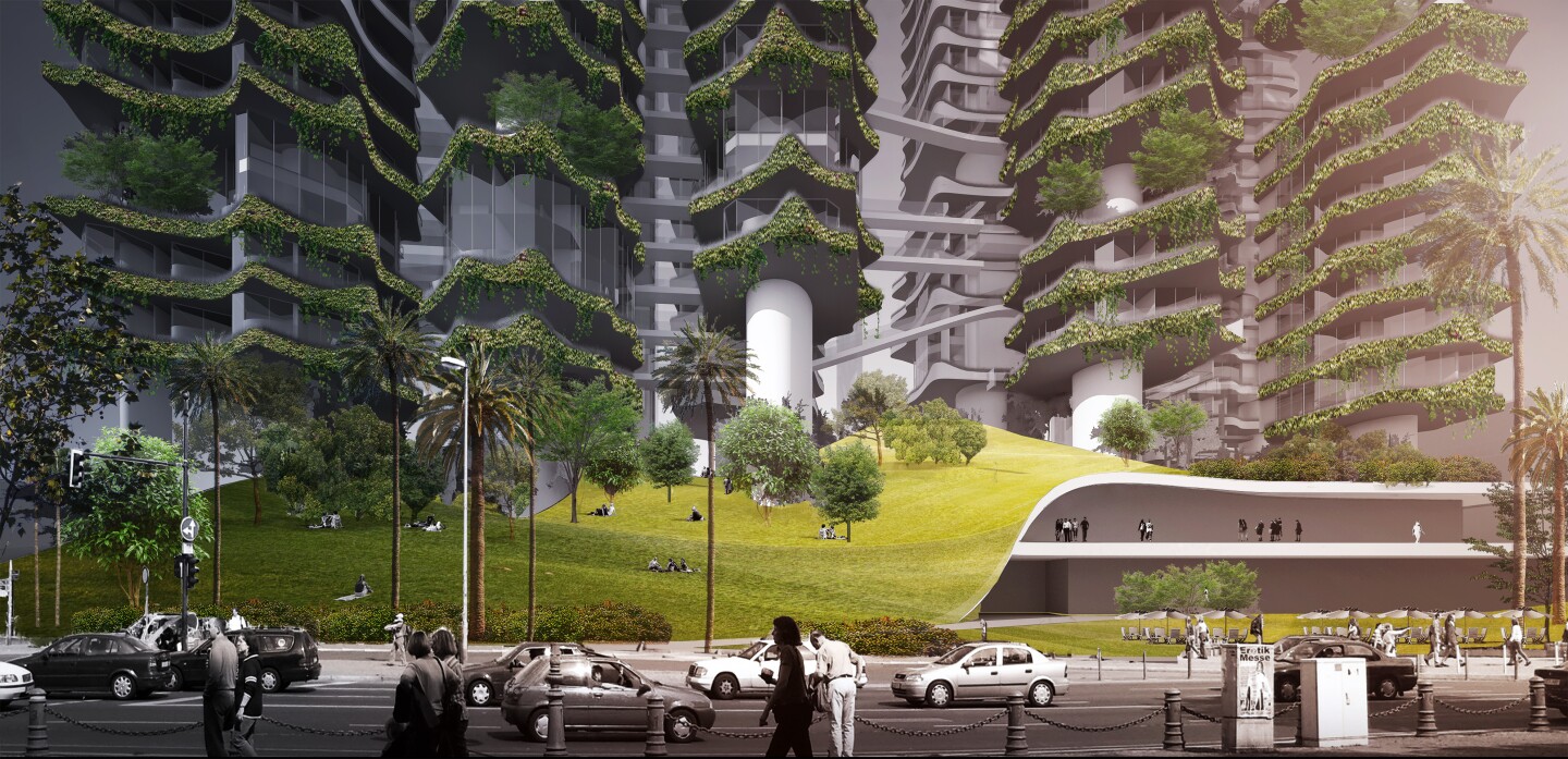 Cloud Corridor rendering by Mad Architects