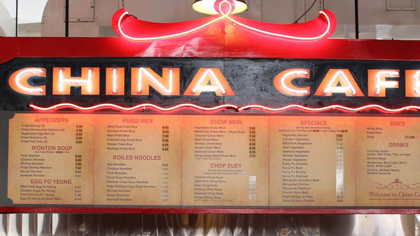 China Cafe sign at Grand Central Market | Samanta Hernandez Helou