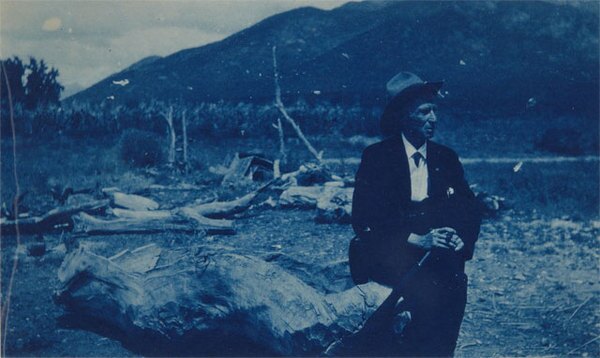 Lummis in New Mexico, 1927. Courtesy of the Autry National Center