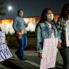 Protesters stand outside Otay Mesa Detention Center during a "Vigil for Carlos" rally on May 9, 2020 in Otay Mesa, California.