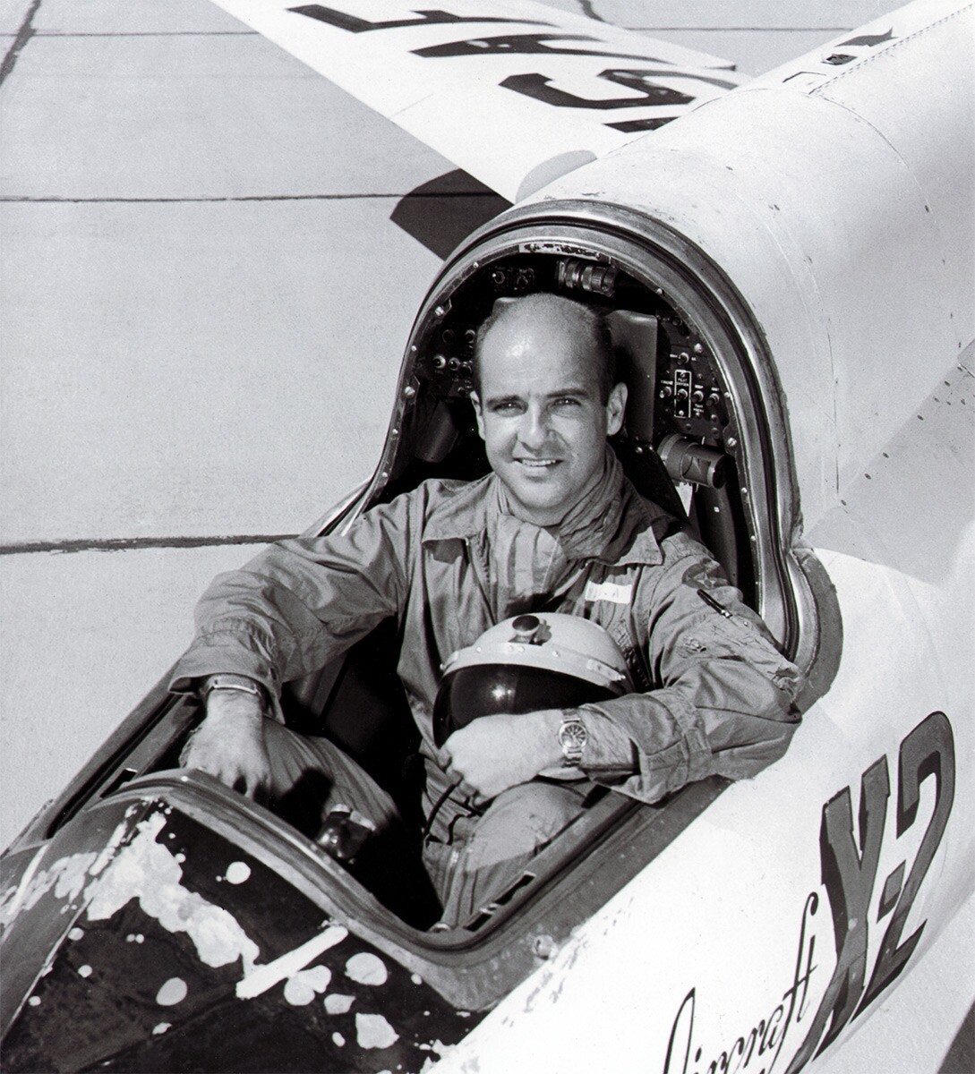 Captain Mel Apt in a Bell X-2. | United States Air Force