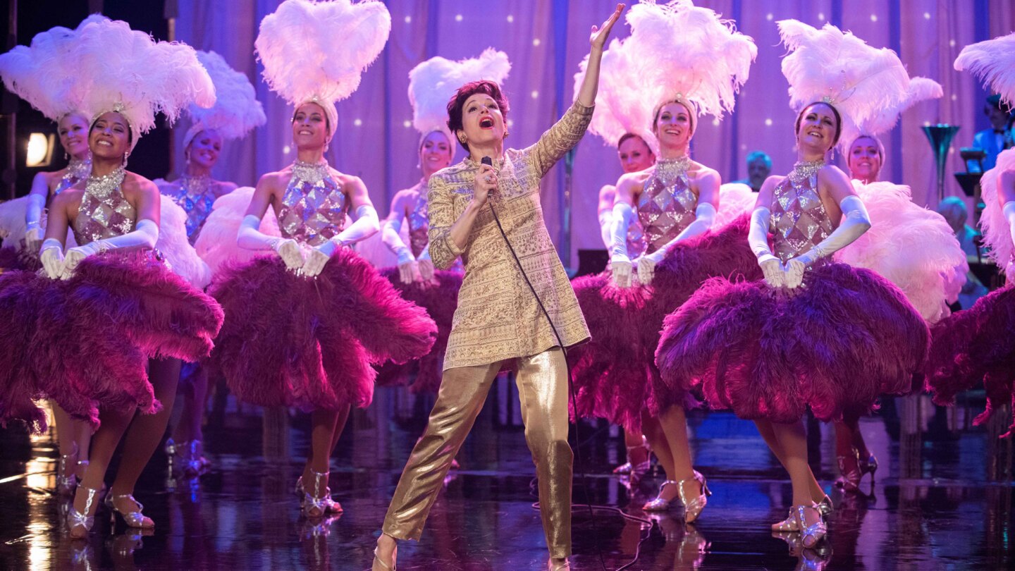 Renee Zellweger on stage in the film, "Judy"