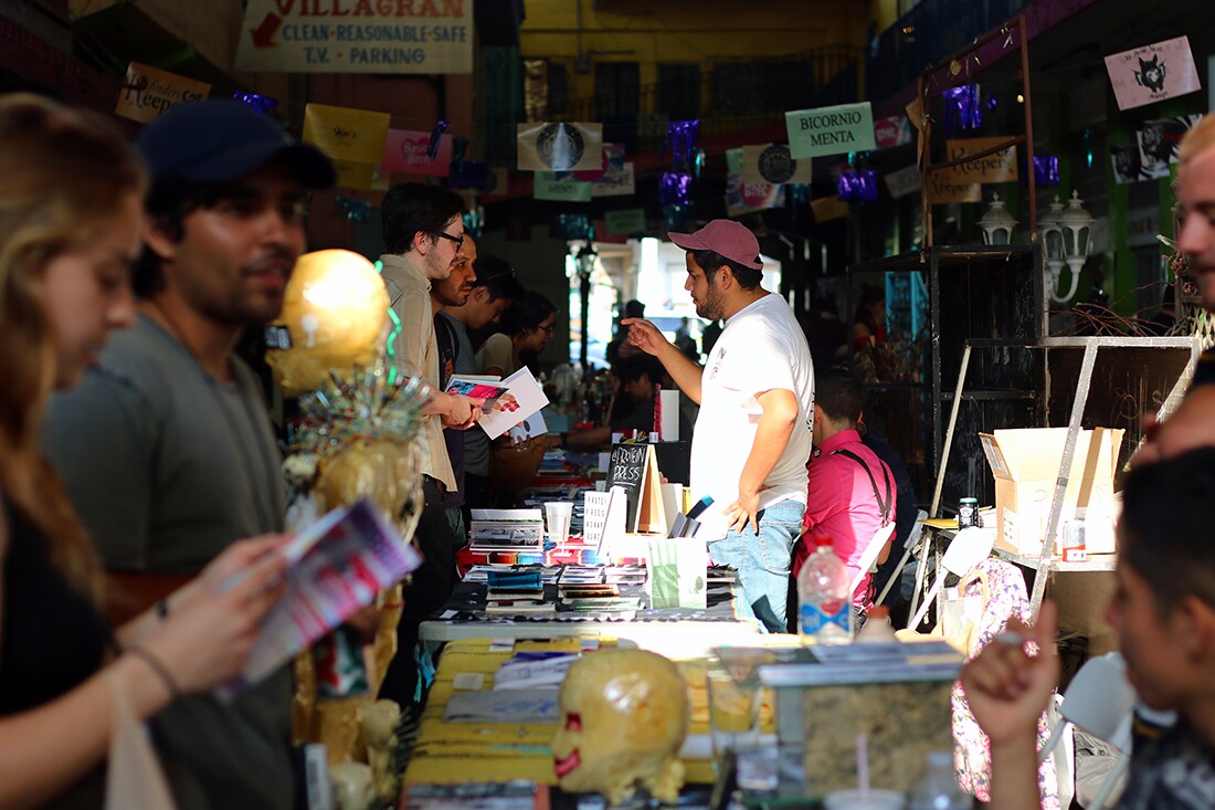 Tijuana Zine Fest on Pasaje Gomez | Samanta Helou Hernandez