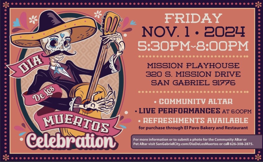 Día de los Muertos Mission Playhouse Poster 