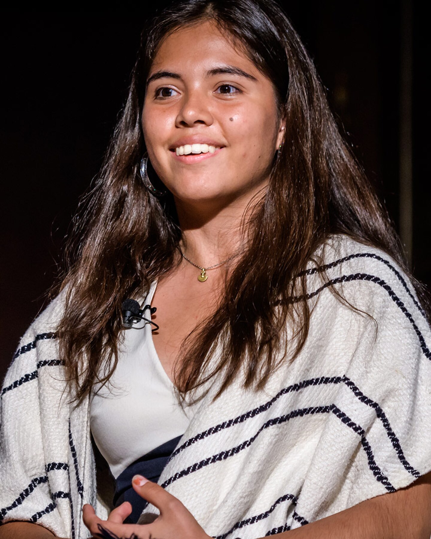 Xiye Bastida attends a CHOOSE US - Youth Climate Strike Demands Solutions And Action Now conversation with youth climate leaders at The New York Society for Ethical Culture. | Erik McGregor/LightRocket via Getty Images