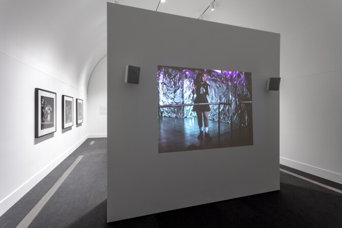 An installation view of Reynaldo Rivera's work at "Made in L.A. 2020: a version." at Hammer Museum, Los Angeles. | Joshua White / JWPictures.com.