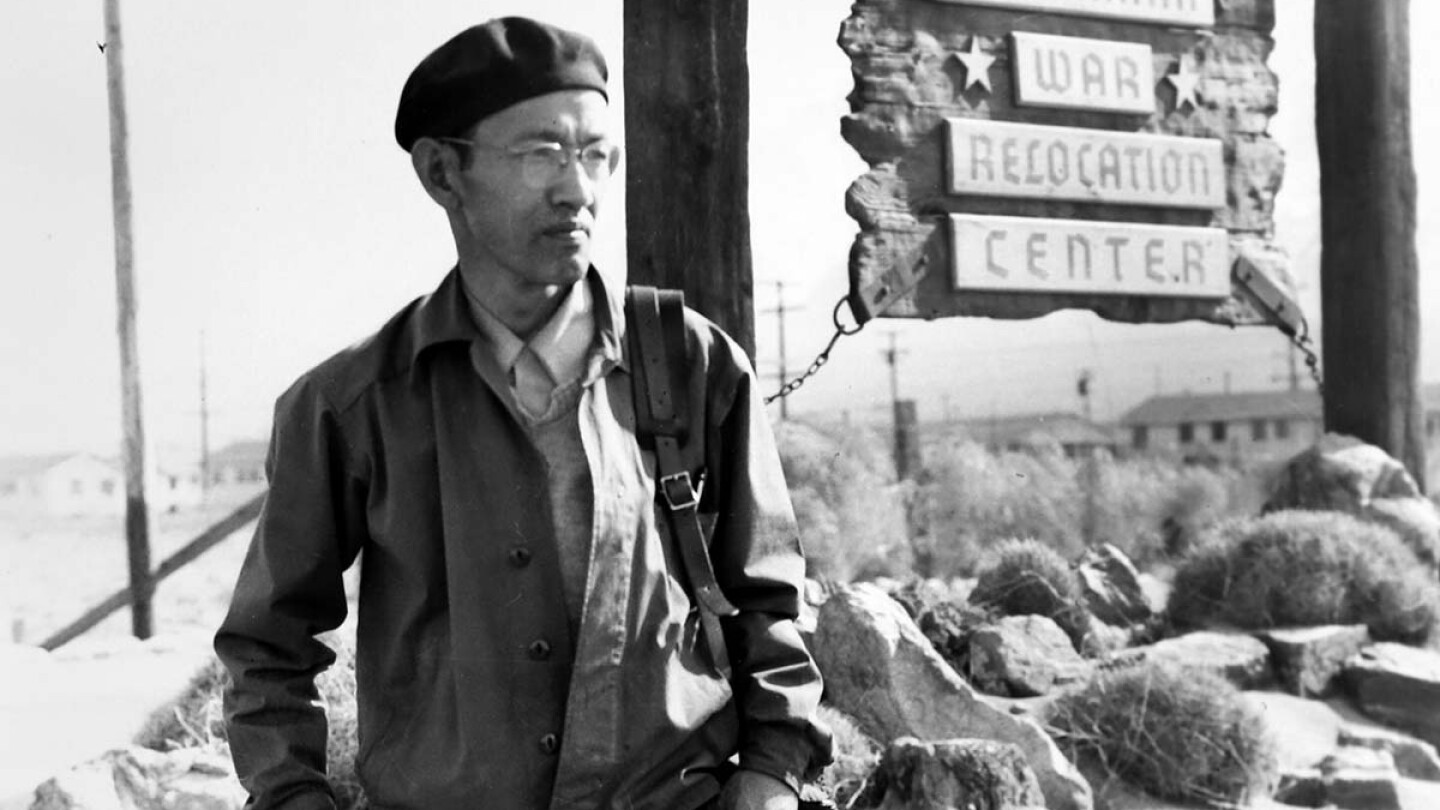 Toyo Miytake at Manzanar | Courtesy of Toyo Miyatake Studio