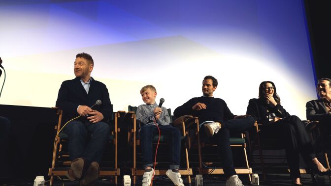 Cast of "Belfast" at the post-screening Q&A.