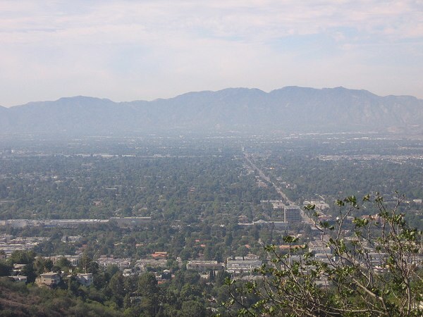 View overlooking the San Fernando Valley