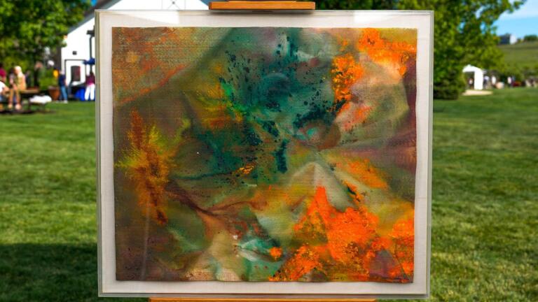 Appraisal: 1974 Sam Gilliam "June 5" Acrylic Painting