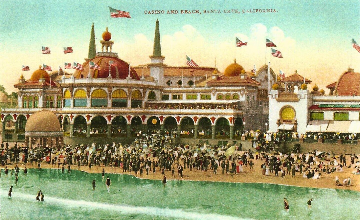 vintage postcard santa cruz