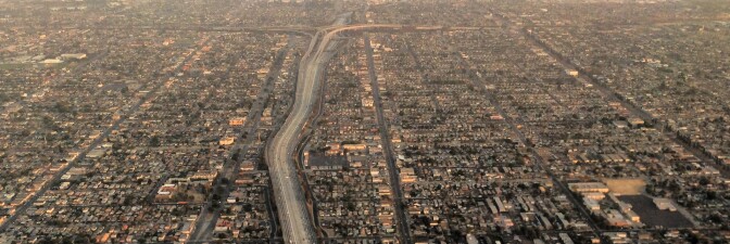 View of 110 looking south.