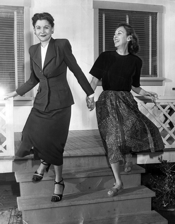 For her role in 'I Was an American Spy,' Ann Dvorak bonded with Claire Phillips, whose wartime story was being adapted for the big screen. Courtesy of the Los Angeles Herald Examiner Collection, Los Angeles Public Library.