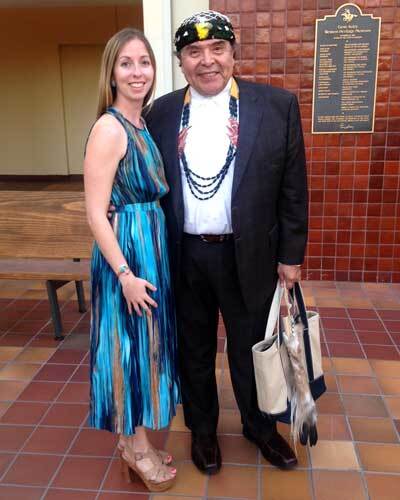 Marshall McKay stands with Paige Laduzinsky
