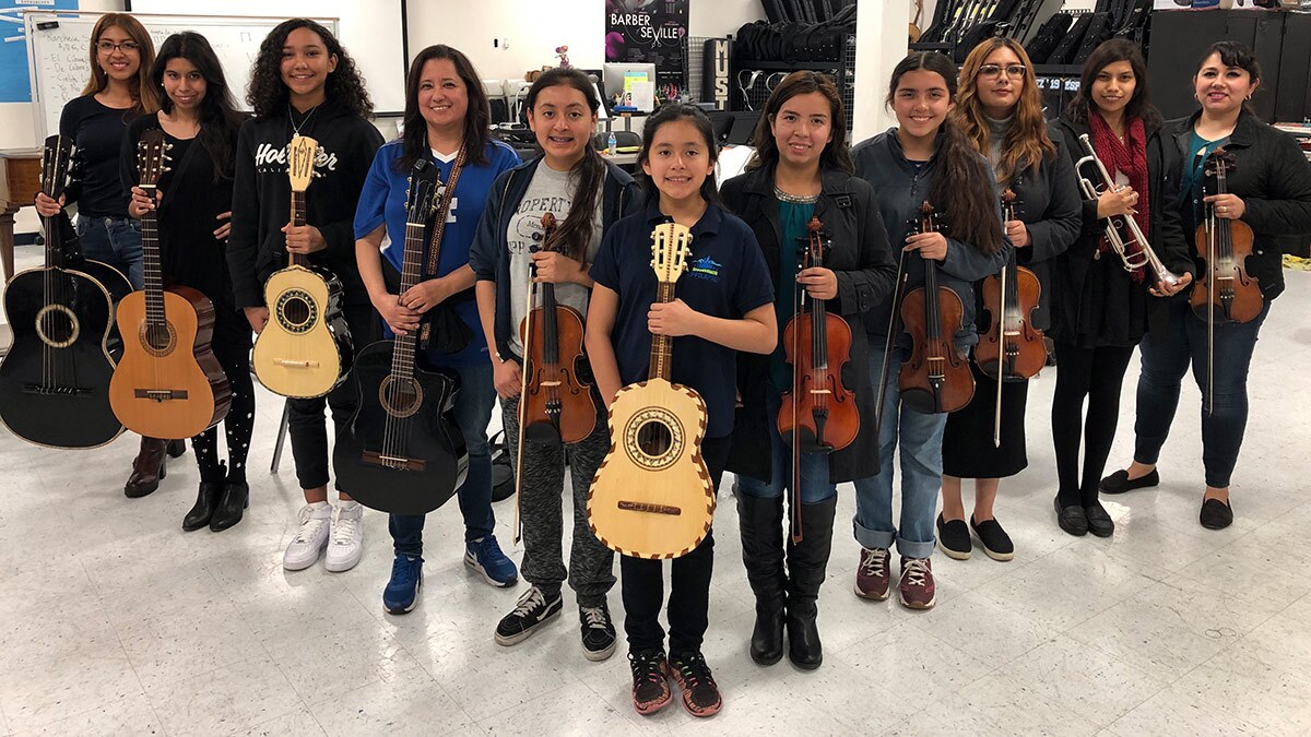 Mariachi Conservatory All-Female Ensemble. | Courtesy of Richard Mata