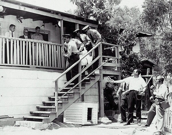 Chavez Ravine residents are forced out of their homes | Photo courtesy of the Los Angeles Public Library