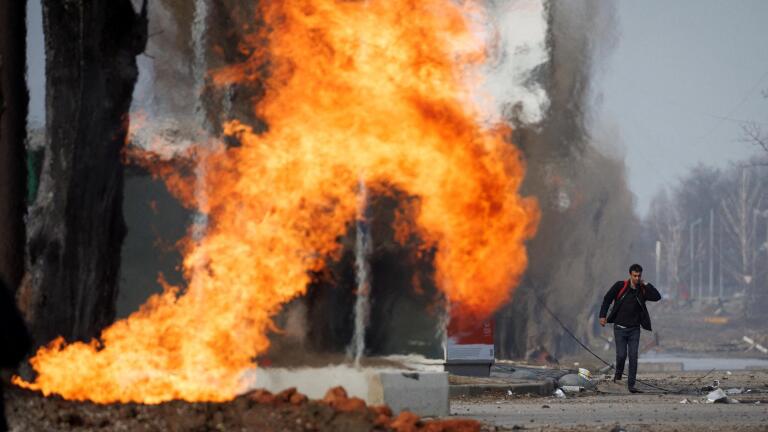 Kharkiv fire brigades battle blazes amid relentless attacks
