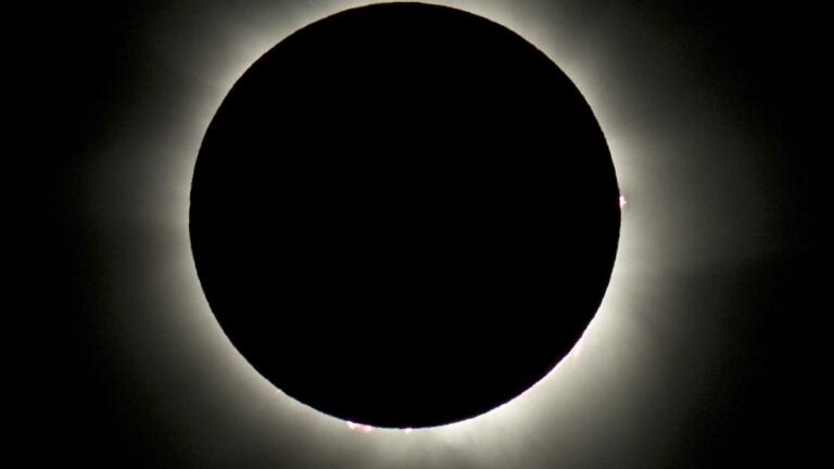 A stunning snapshot of a total solar eclipse