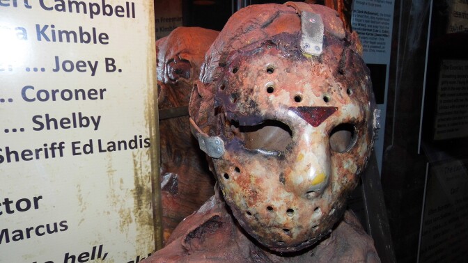 A figure at the Hollywood Museum Dungeon of Doom
