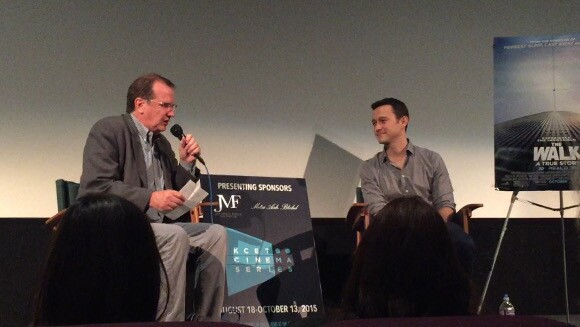 Joseph Gordon-Levitt discusses "The Walk" with Pete Hammond at the KCET Cinema Series.