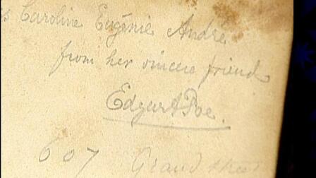 Appraisal: Edgar Allan Poe Inscribed Book