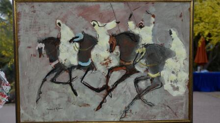 Appraisal: Hassan El Glaoui Tempera Painting