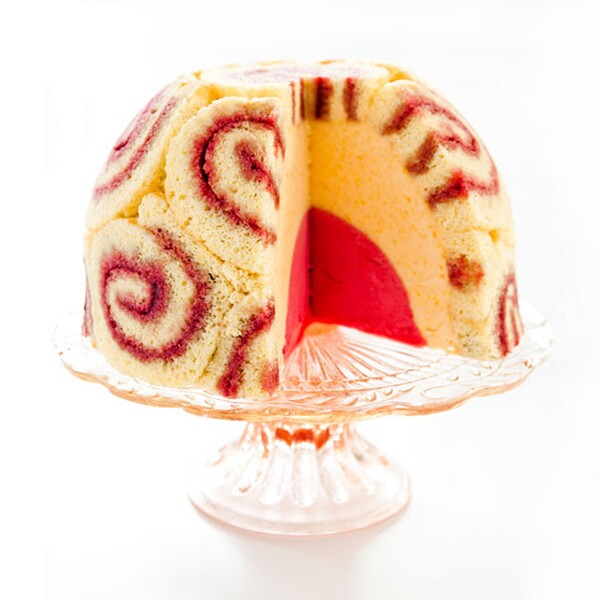 Peach Melba Ice Cream Cake (small)