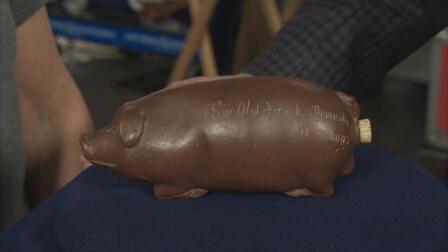 Appraisal: Anna Pottery Pig Flask, ca. 1875