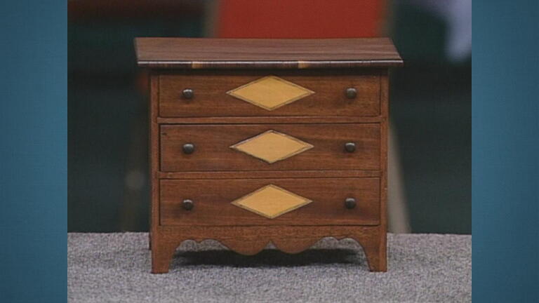 Appraisal: New England Miniature Chest, ca.1825