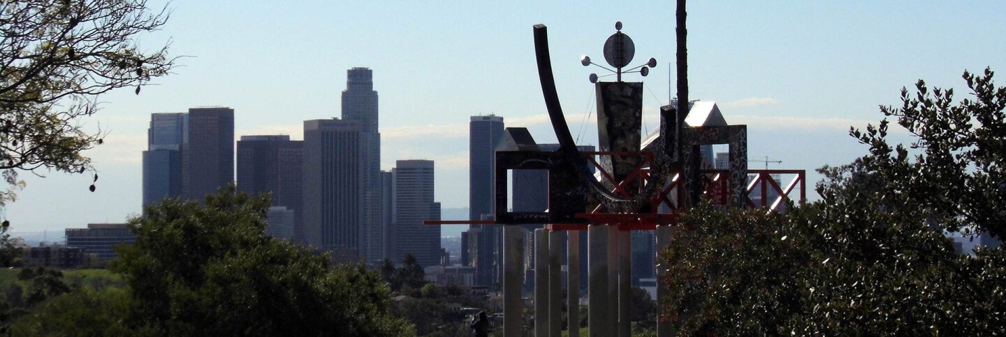 Elysian Park's "Frank Glass and Grace E. Simons Memorial Sculpture" by Peter Shire | Sandi Hammerlein