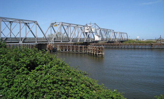 Drawbridge on the Bay Delta