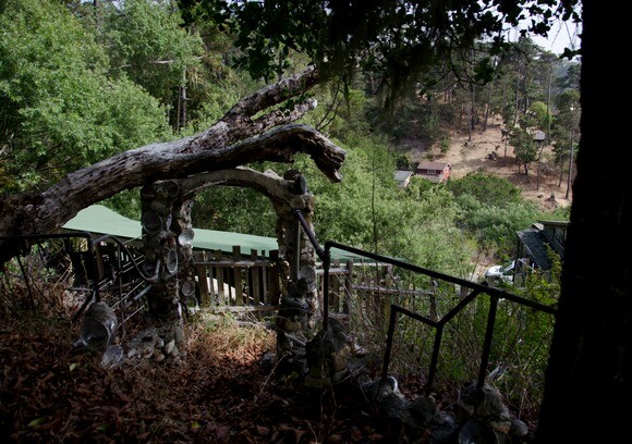 This Nitt Witt Ridge structure, dubbed the "wedding chapel," overlooks Cambria's Hillcrest Drive. | Chris Daly.