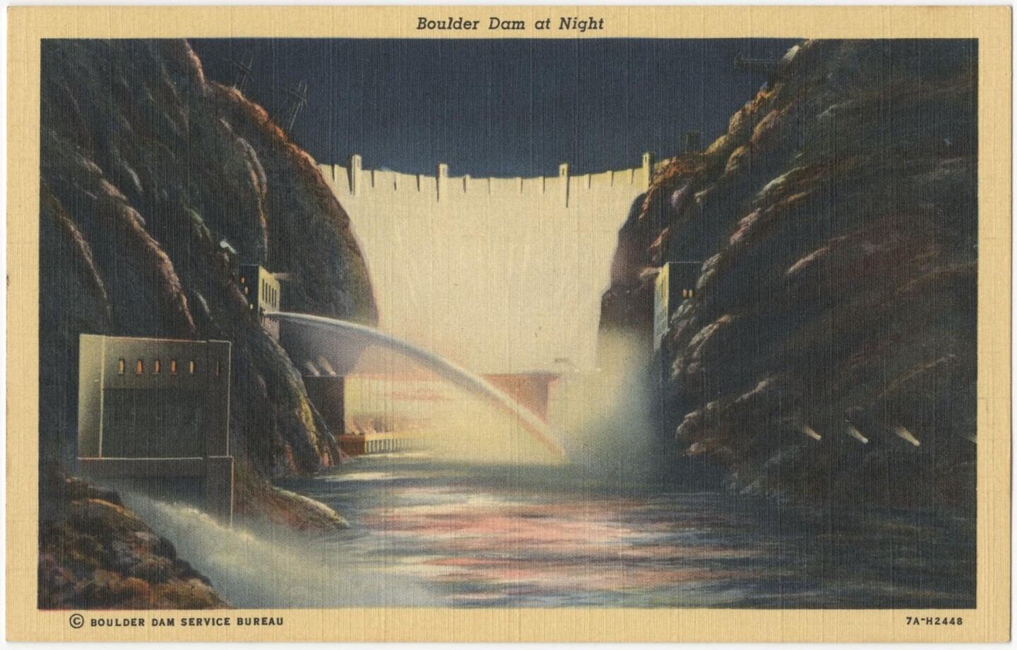 Boulder Dam at Night
