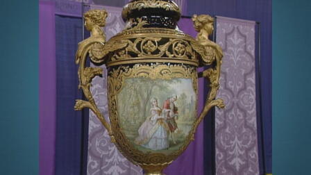 Appraisal: Sèvres Porcelain & Gilt Bronze Urns, ca. 1870