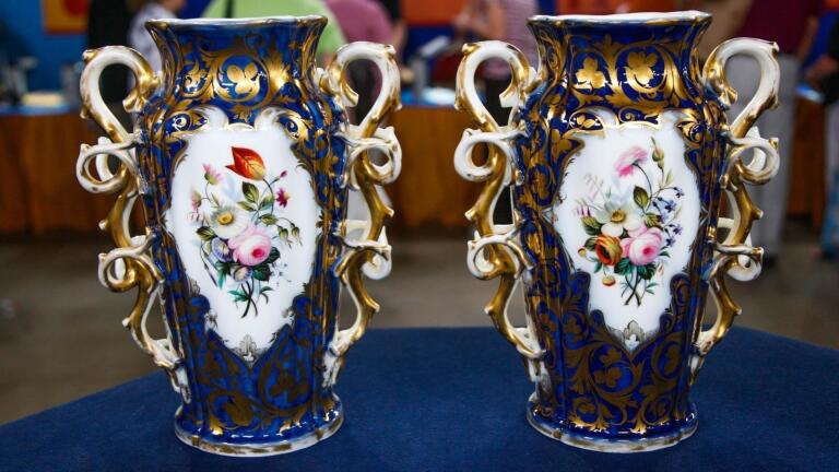 Appraisal: French Porcelain Vases, ca. 1860