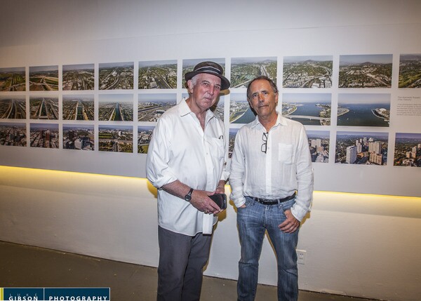 Lewis MacAdams, founder of Friends of the L.A. River, with photographer Lane Barden | Photo: Luke Gibson