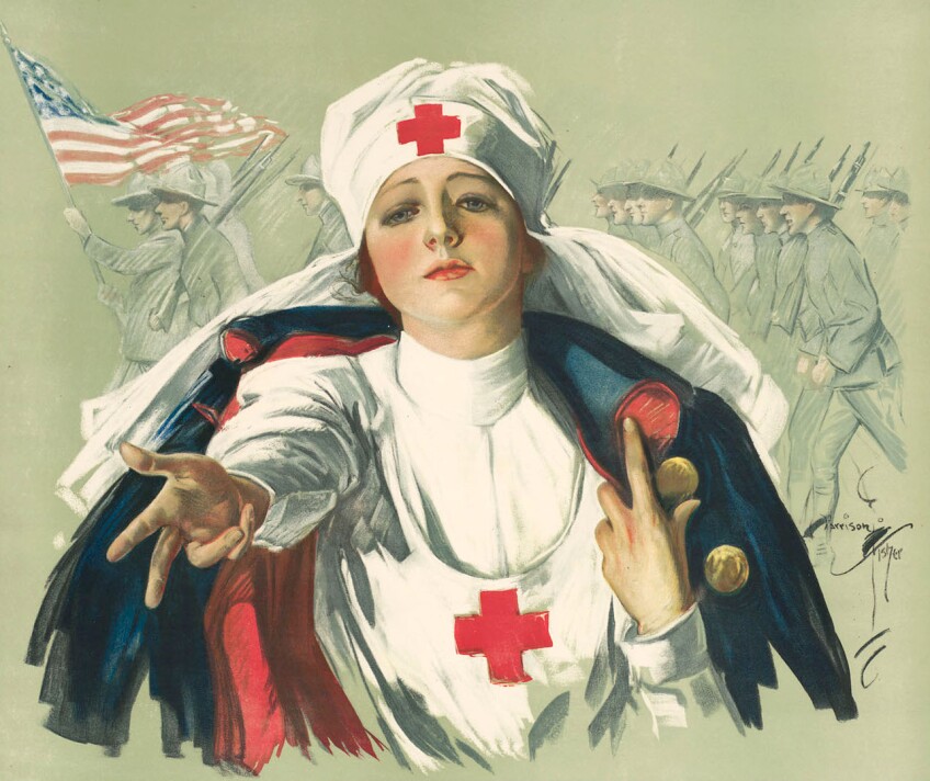 Poster of a Red Cross nurse (1918)