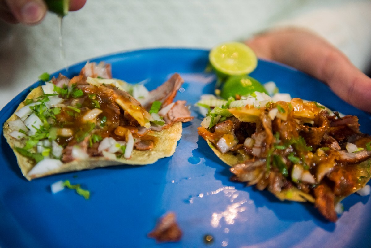 Tacos al pastor at Vilsito, a taquería in Mexico City | Ana Tello/Eat Mexico