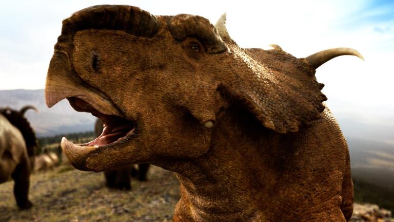 Brutal Pachyrhinosaurus Battle