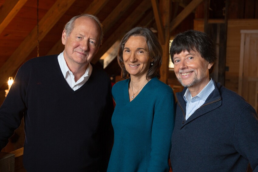 Dayton Duncan, Julie Dunfey, Ken Burns | Courtesy of Evan Barlow