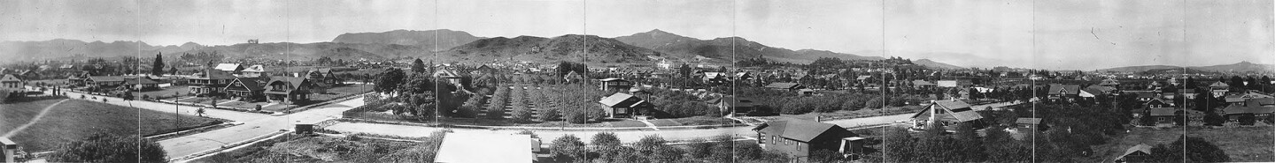 Panoramic view of residential Hollywood, ca.1910