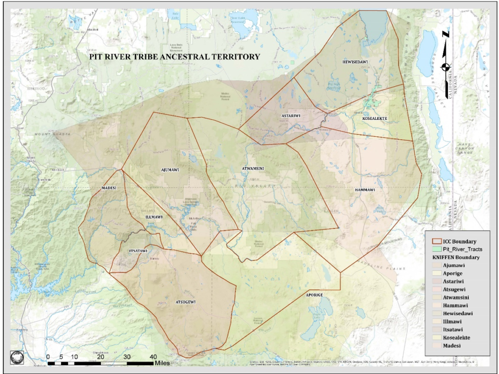 Map of Pit River Ancestral Territories | Courtesy Environmental Protection Agency