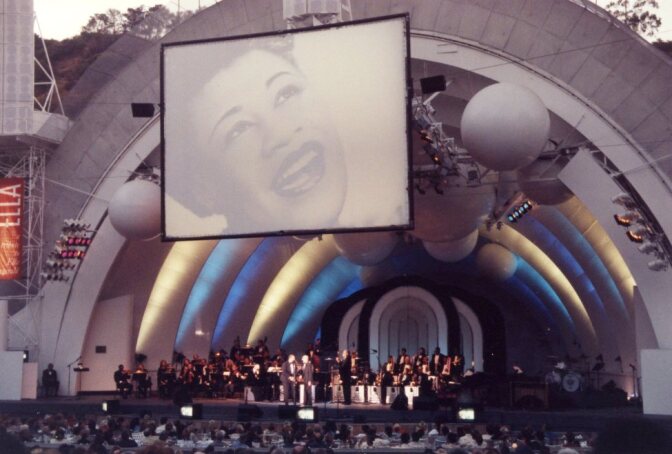 Produced for the Los Angeles Philharmonic Association by Festival Productions. This gala concert celebrating Ella Fitzgerald benefitted the Hollywood Bowl Fund. | Los Angeles Philharmonic Archives