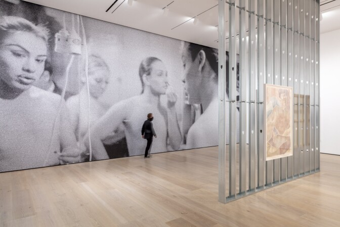 An installation view of Monica Majoli's work at "Made in L.A. 2020: a version." at Hammer Museum, Los Angeles. | Joshua White / JWPictures.com.