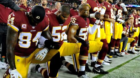 NFL players team up in defiance and solidarity