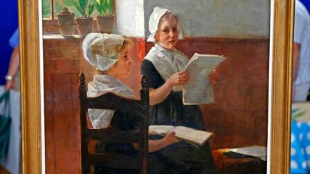 Appraisal: Theodor Grust Oil, ca. 1890