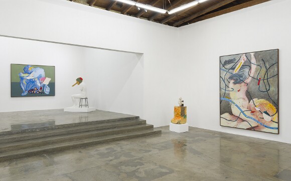 Installation shot of "Marc Horowitz: Interior, Day (A Door Opens)" at Depart Foundation, 2015. | Photo: Jeff McLane.